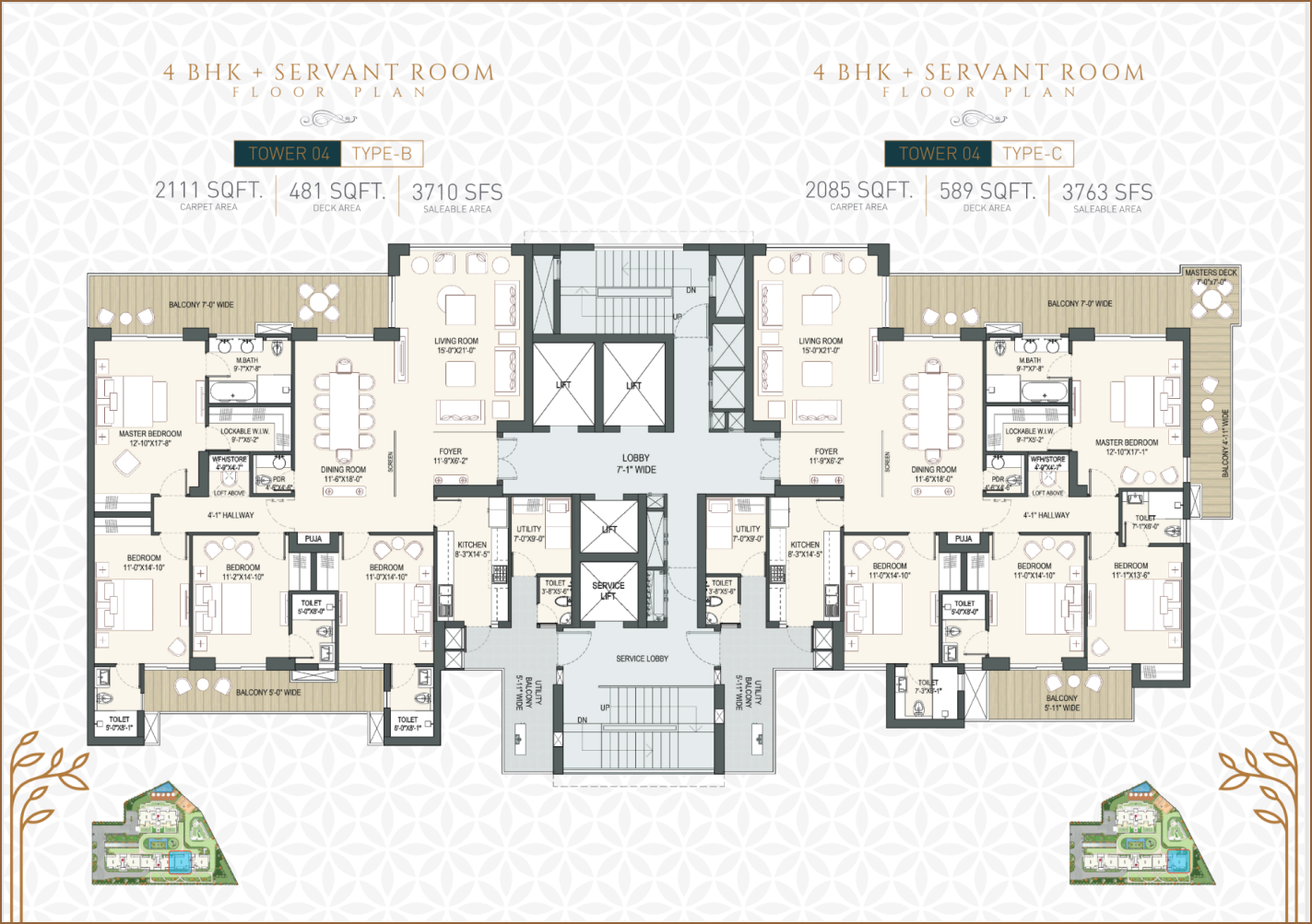 4 bhk flats in gurgaon ready to move​